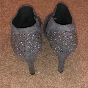 ANTONIO MELANI silver sparkley booties